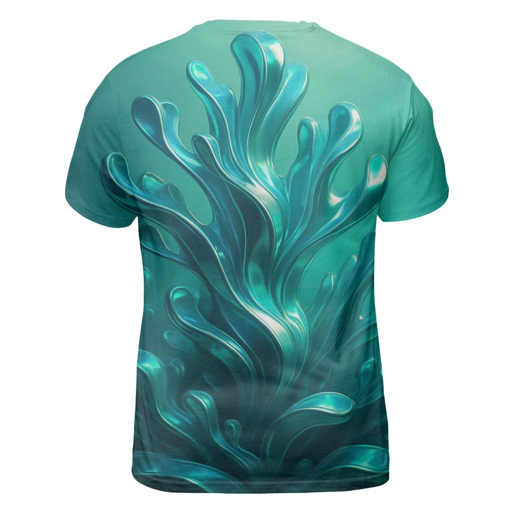 Mirror Reef Gradient Current vibrant all-over design tees