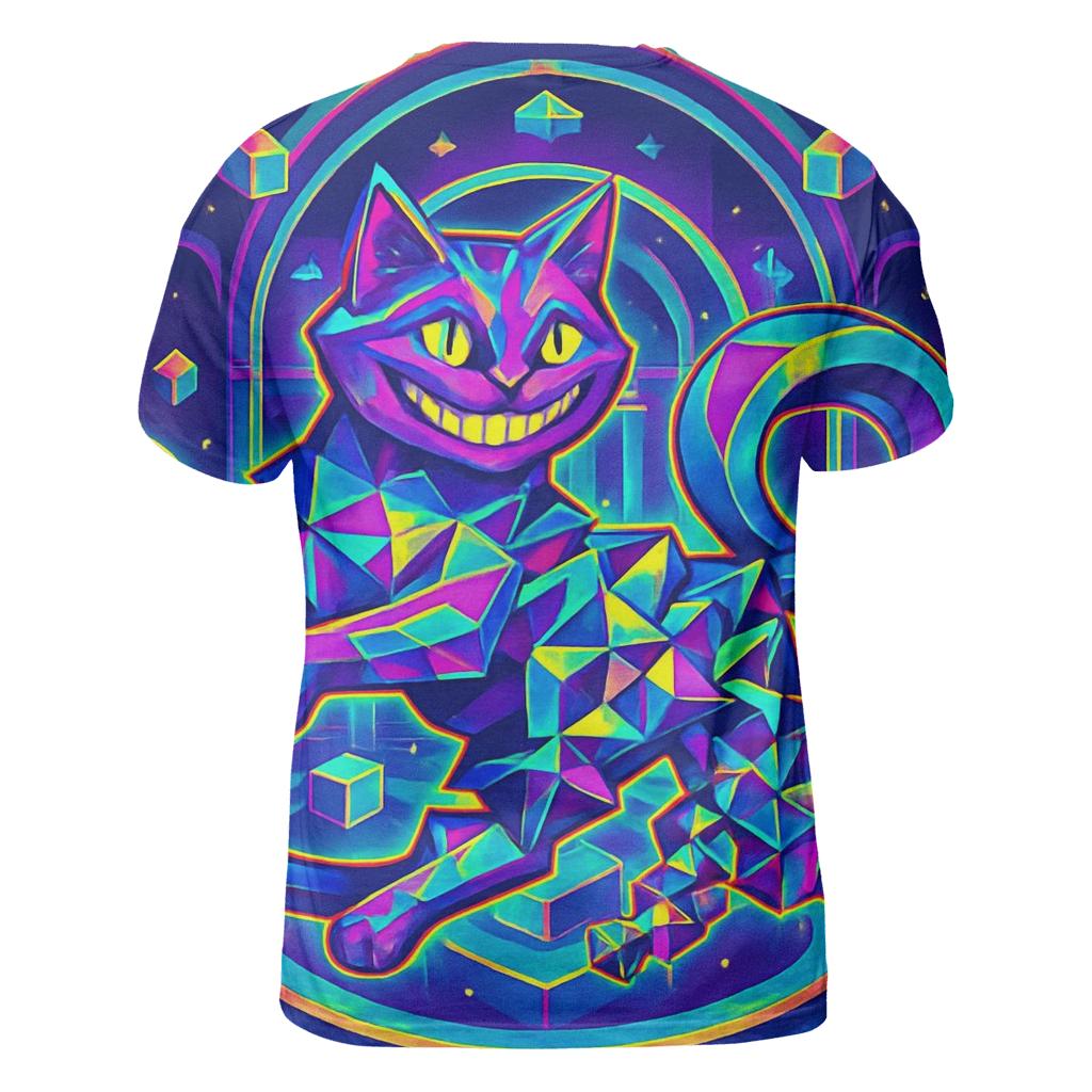 Psychedelic Prism Cheshire Cat custom all-over print shirts