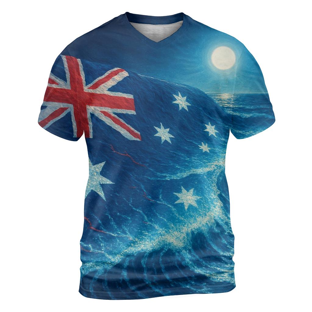 Southern Cross Night Surf Of Australia unique graphic print tees