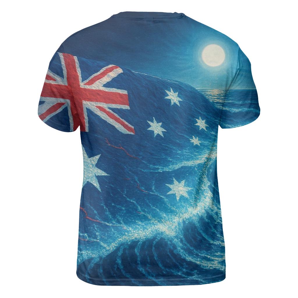 Southern Cross Night Surf Of Australia unique graphic print tees