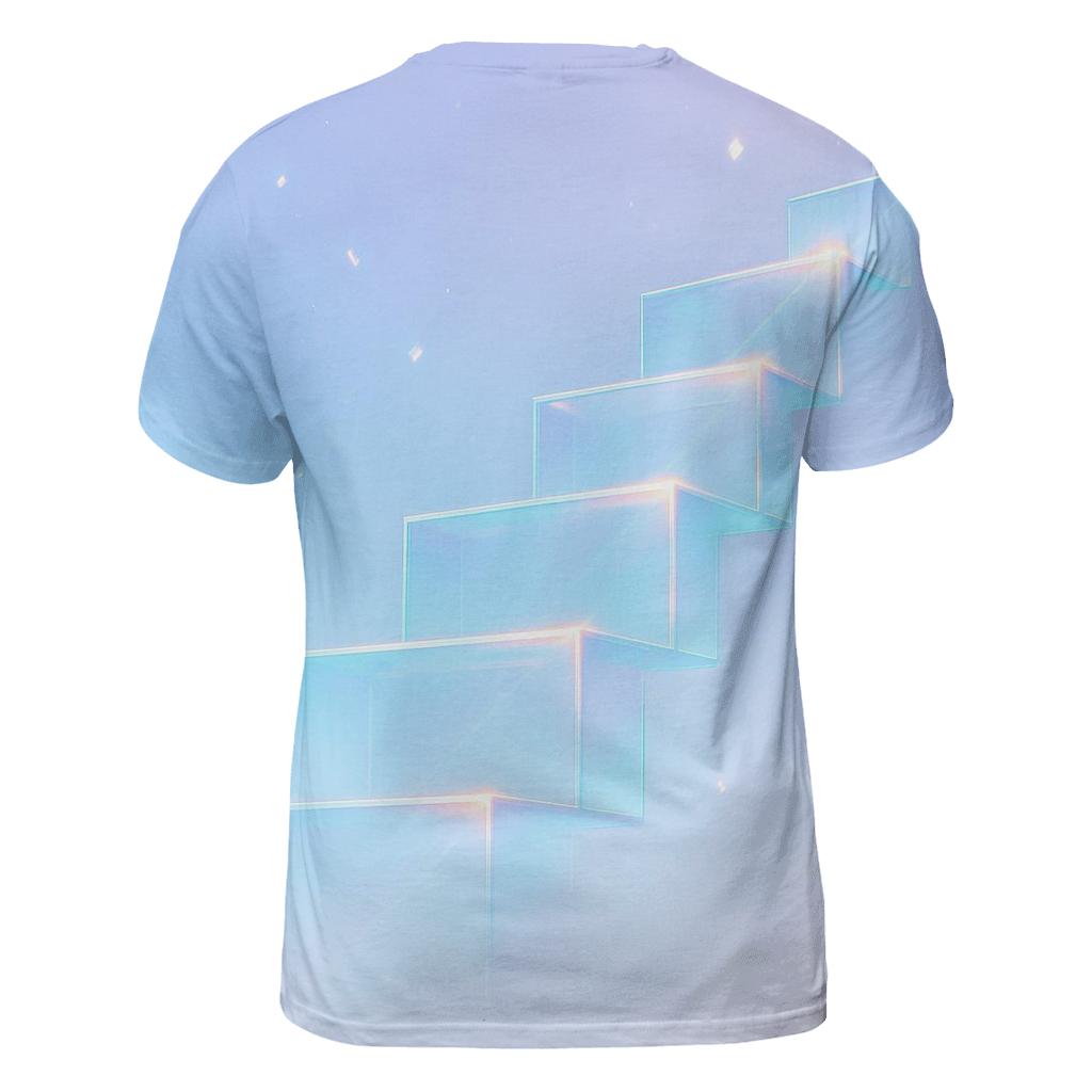 Celestial Prism Stairway creative print fashion shirts