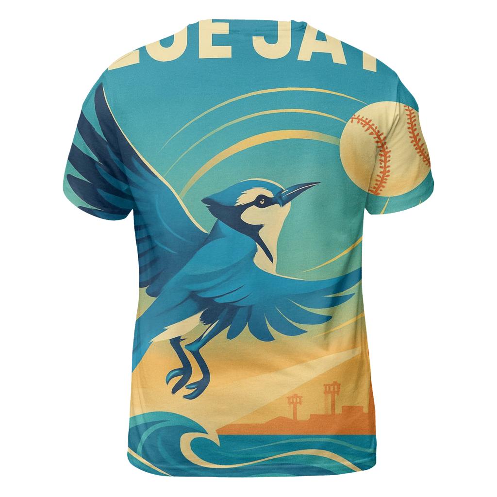Blue Jays Coastal Home Run Splash designer pattern shirts