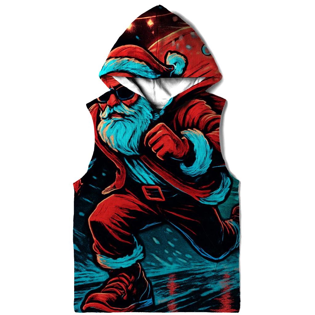 Neon Night Run Santa hoodie styles