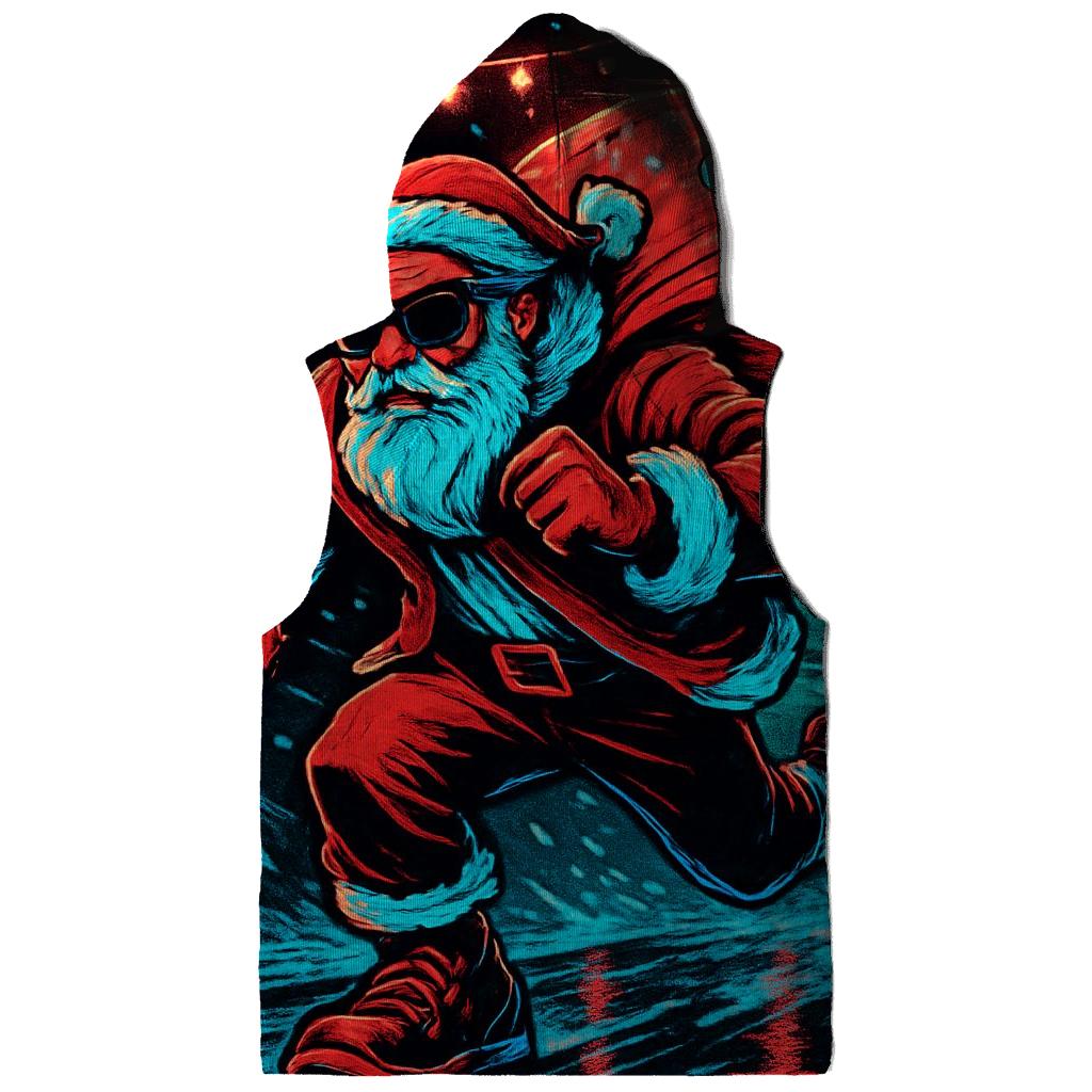 Neon Night Run Santa hoodie styles