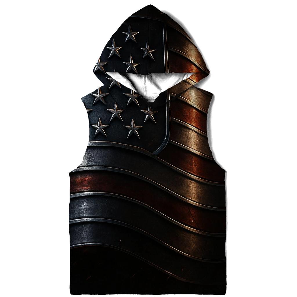 Steelborne Stars And Stripes embroidered hoodies