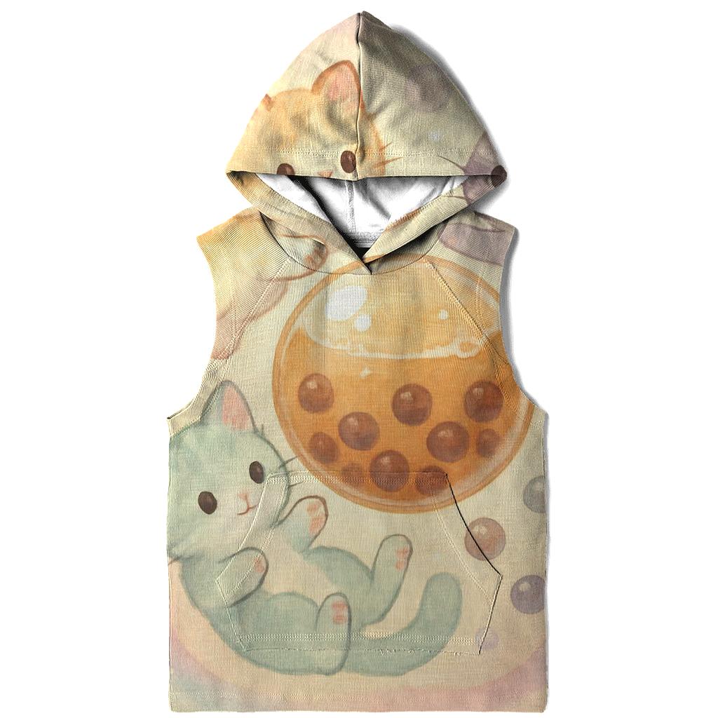 Pastel Bubble Tea Dream Kittens lightweight hoodies