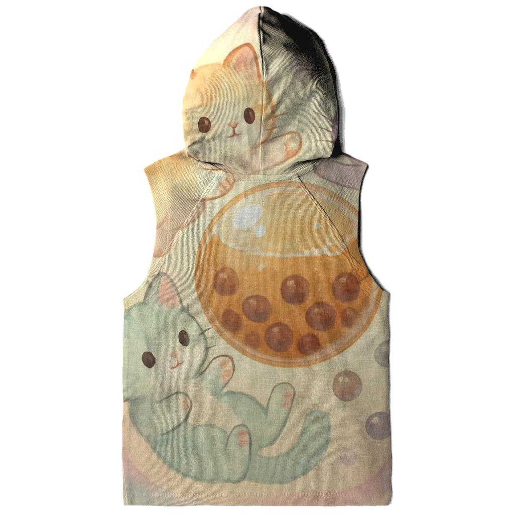 Pastel Bubble Tea Dream Kittens lightweight hoodies