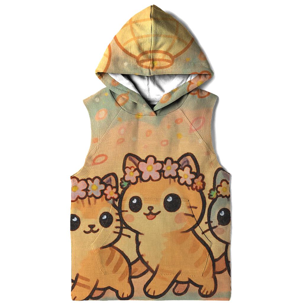 Festival Lantern Kitten Parade printed hoodies