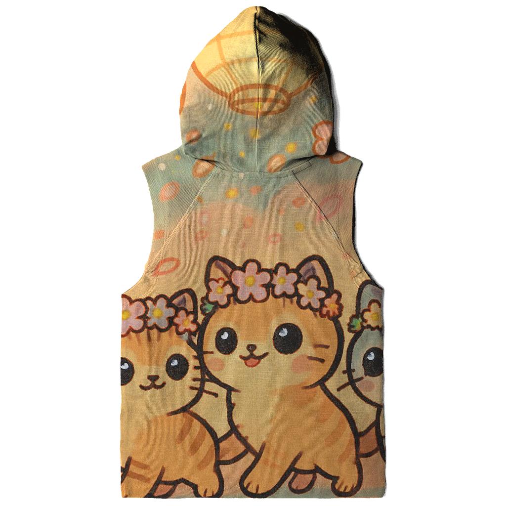 Festival Lantern Kitten Parade printed hoodies