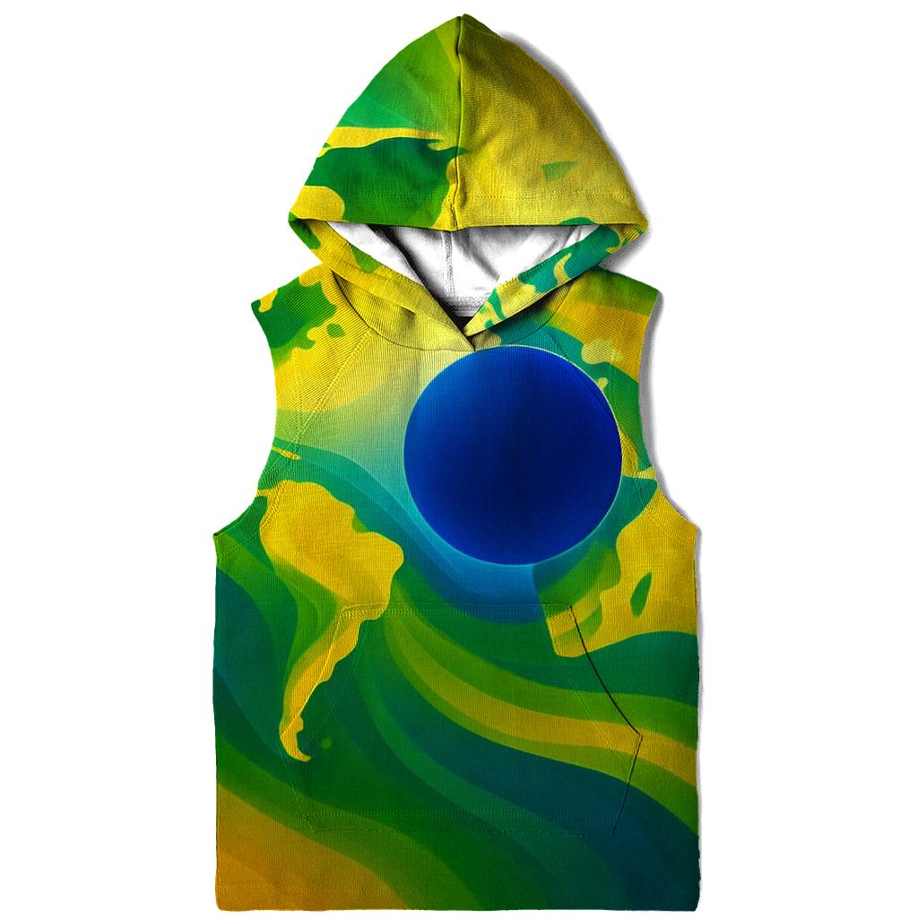 Azure Gold Atlas Of Brazil hoodie styles