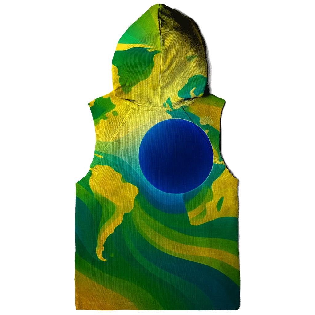 Azure Gold Atlas Of Brazil hoodie styles