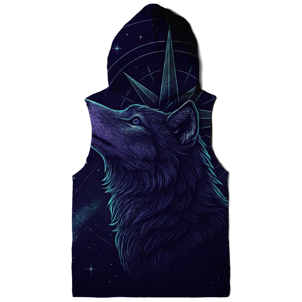Celestial Navigator Wolf Compass designer hoodies