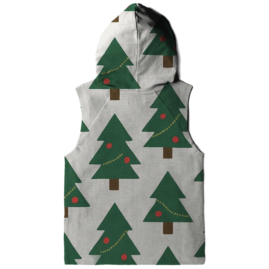 Christmas Tree Chevron Columns On Light Gray Background heavyweight hoodies
