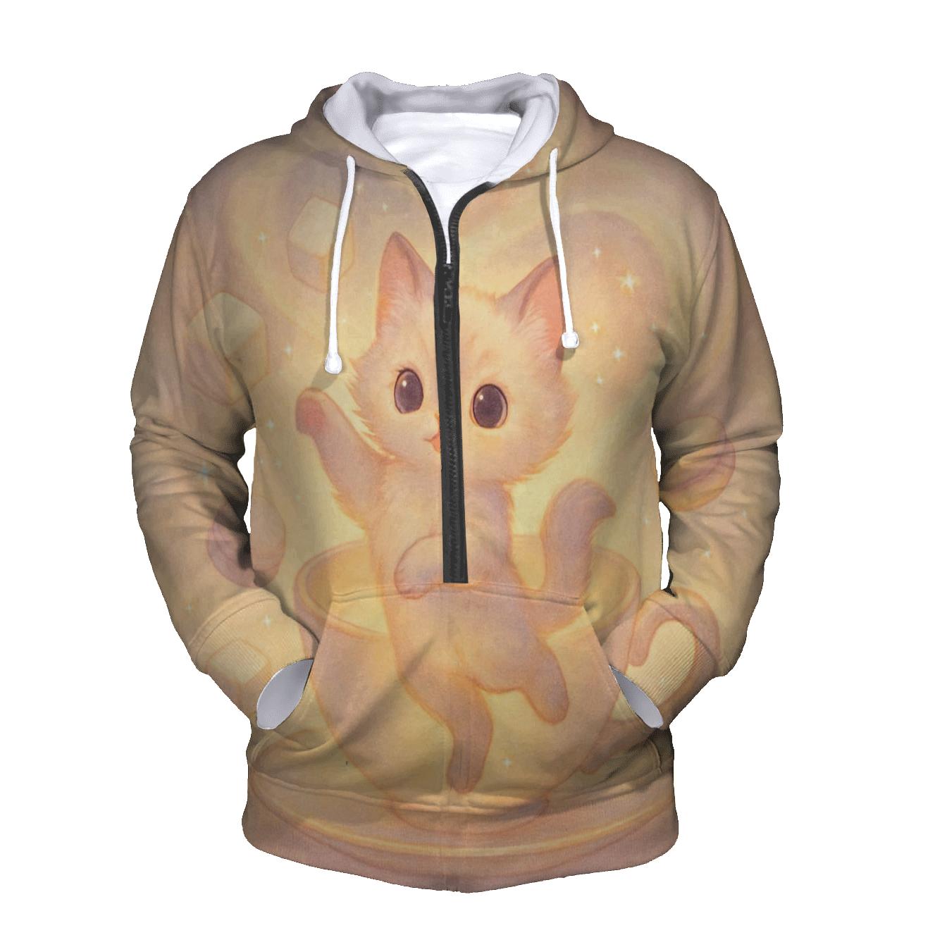 Moonlight Teacup Kitten Waltz pullover hoodies