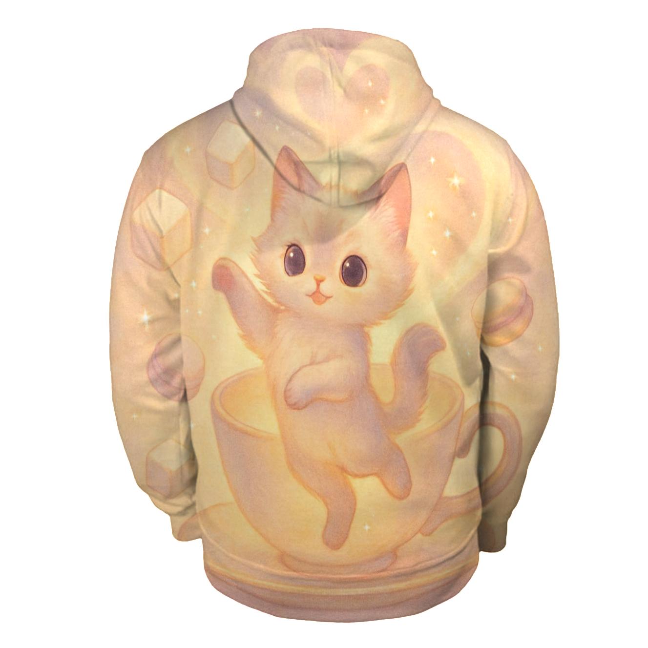 Moonlight Teacup Kitten Waltz pullover hoodies