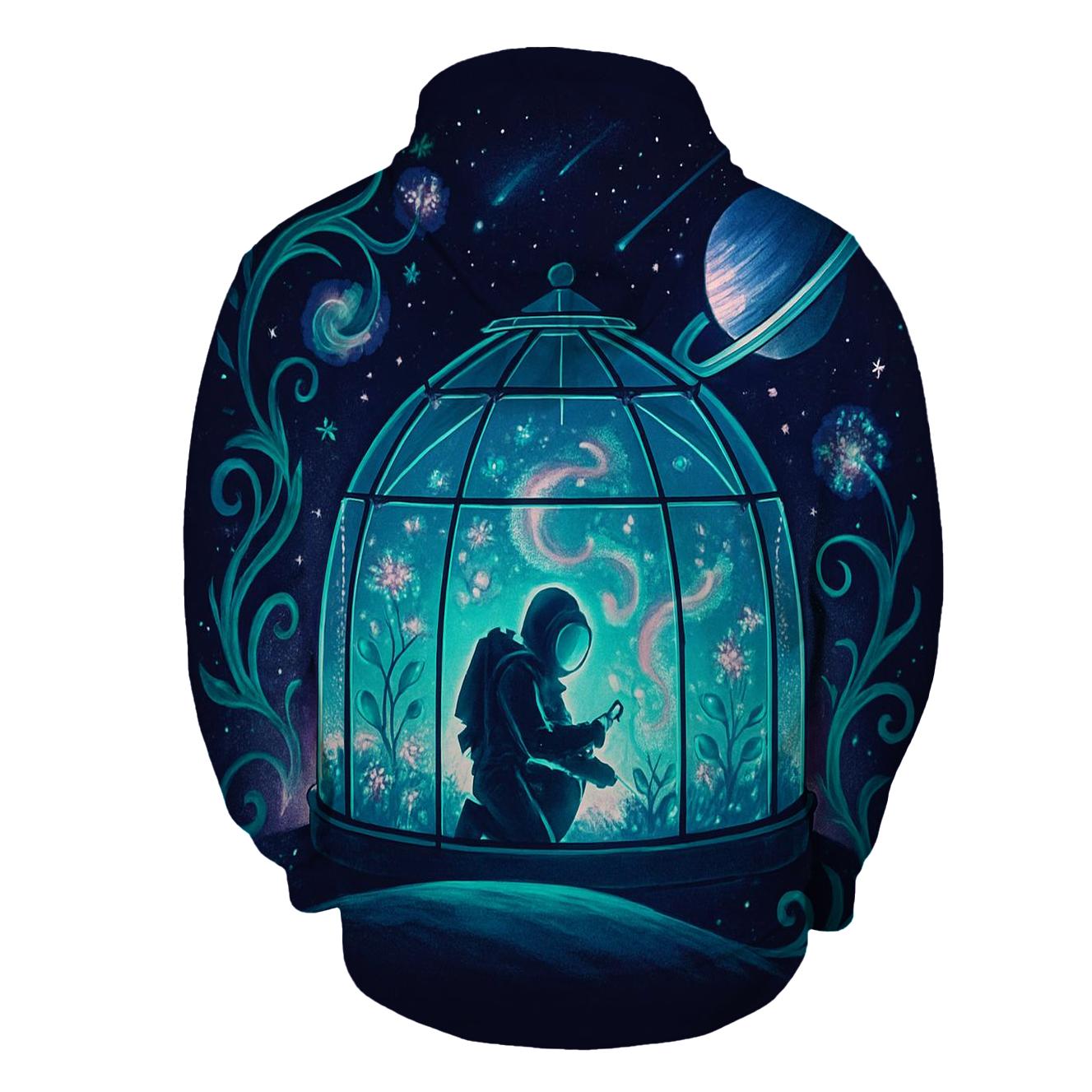 Astronaut Gardener Of The Aurora Greenhouse pullover hoodies