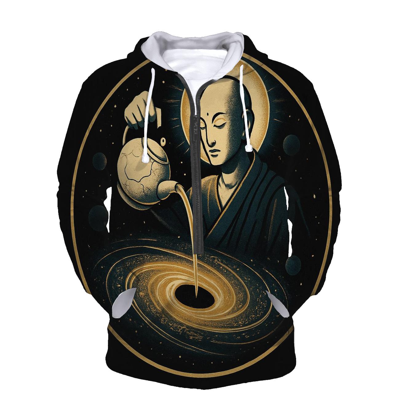 Black Hole Tea Ceremony zip-up hoodies