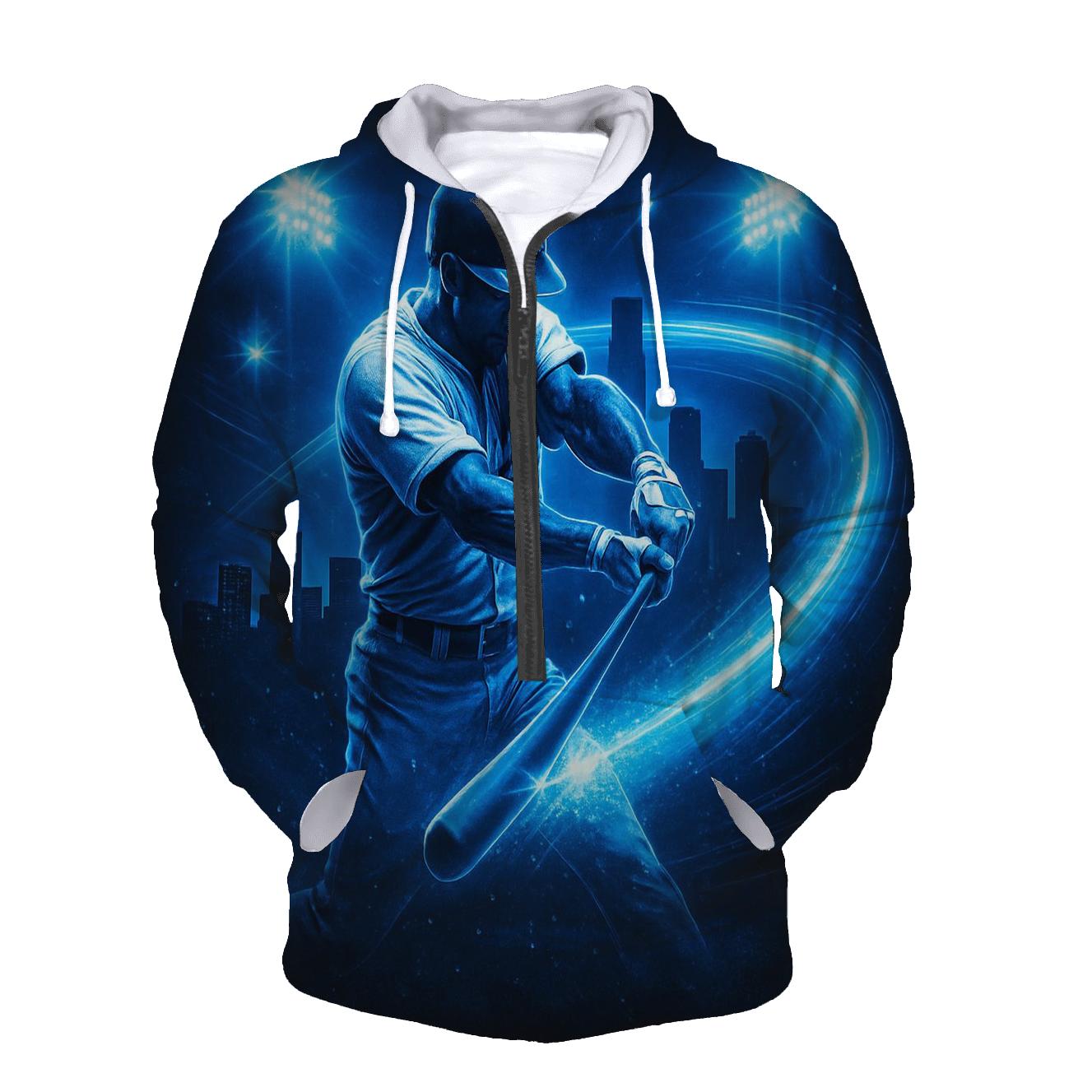 Electric Bat Arc Over Los Angeles embroidered hoodies