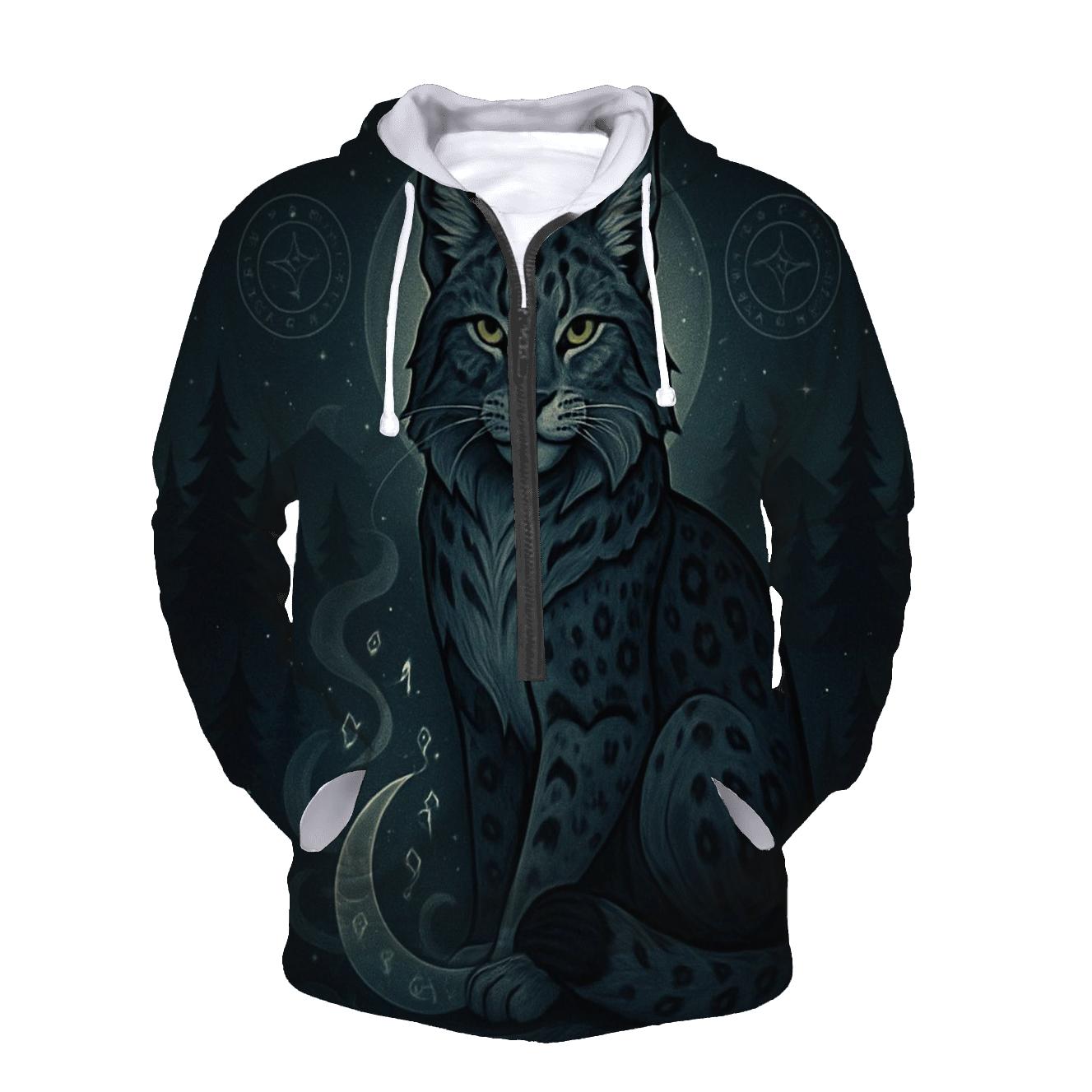 Moonlit Rune Guardian Lynx hoodie styles