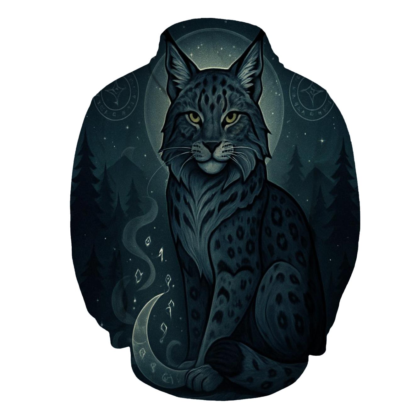 Moonlit Rune Guardian Lynx hoodie styles