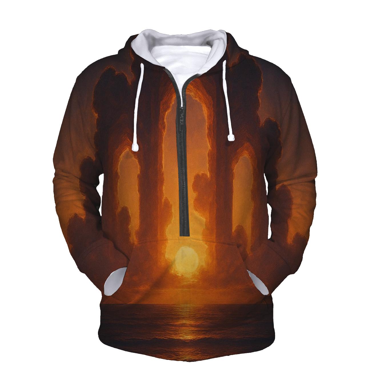 Cathedral Clouds Over The Quiet Sea graphic hoodies