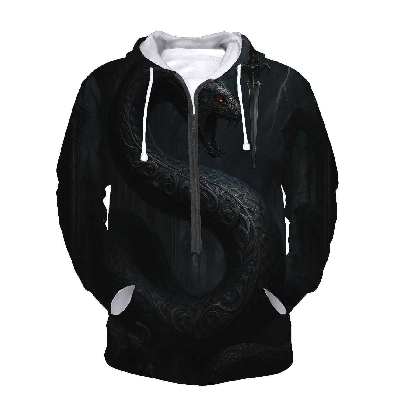 Serpent Of The Cathedral Ruins embroidered hoodies