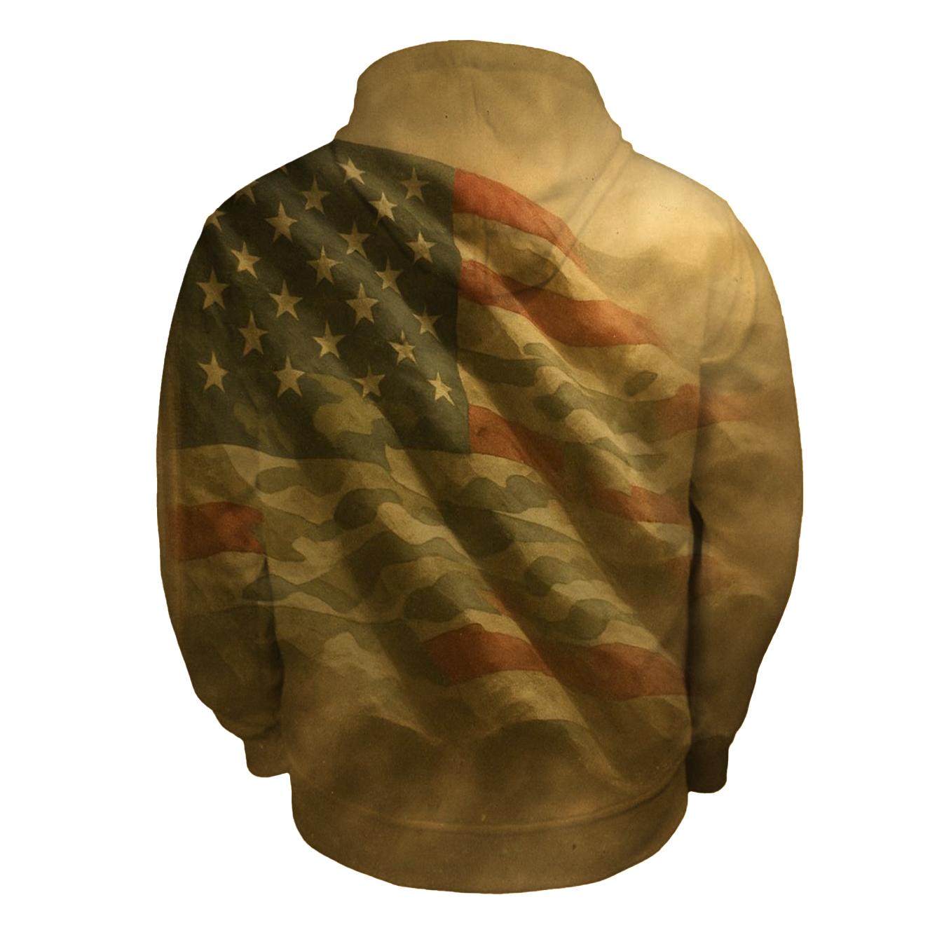 Desert Camo Flag Phantom pullover hoodies