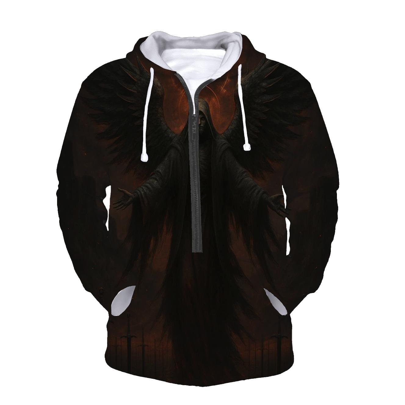 Death Angel Over The Iron Grave Sea pullover hoodies