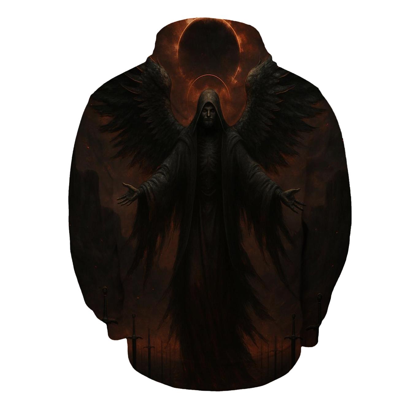 Death Angel Over The Iron Grave Sea pullover hoodies