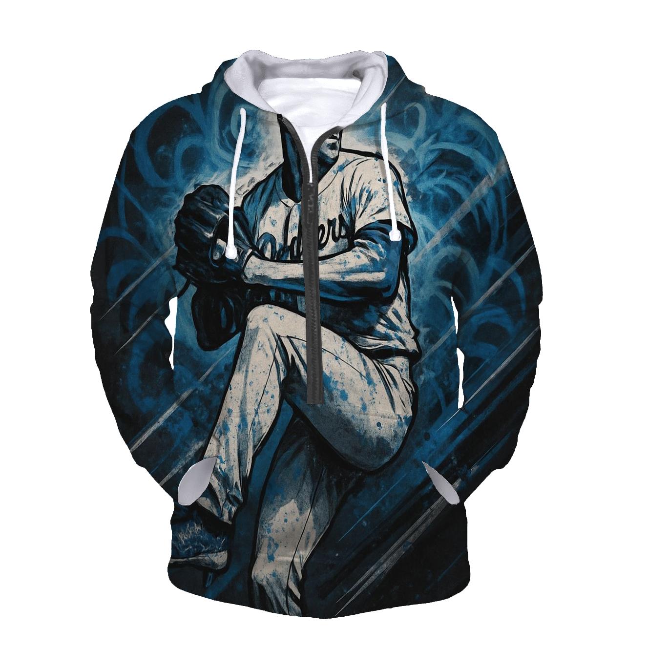 Graffiti Storm Pitcher In Blue Smoke pullover hoodies