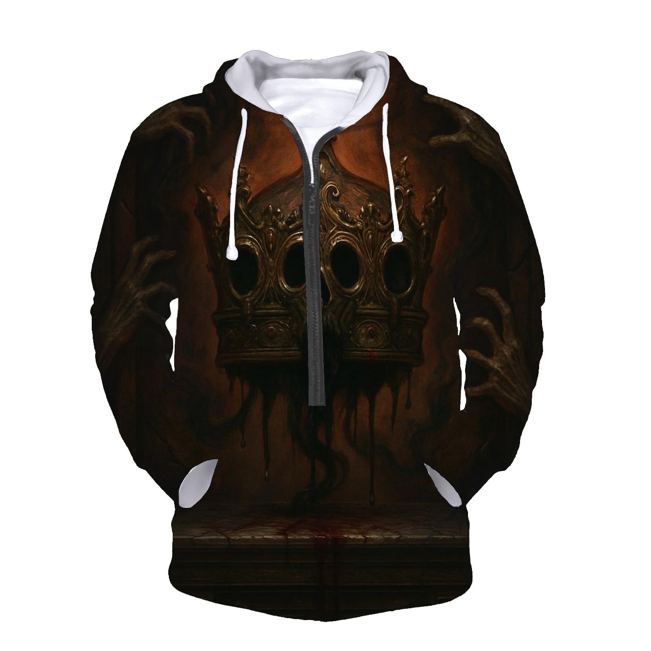 The Crown That Bleeds Shadows hoodies fashion