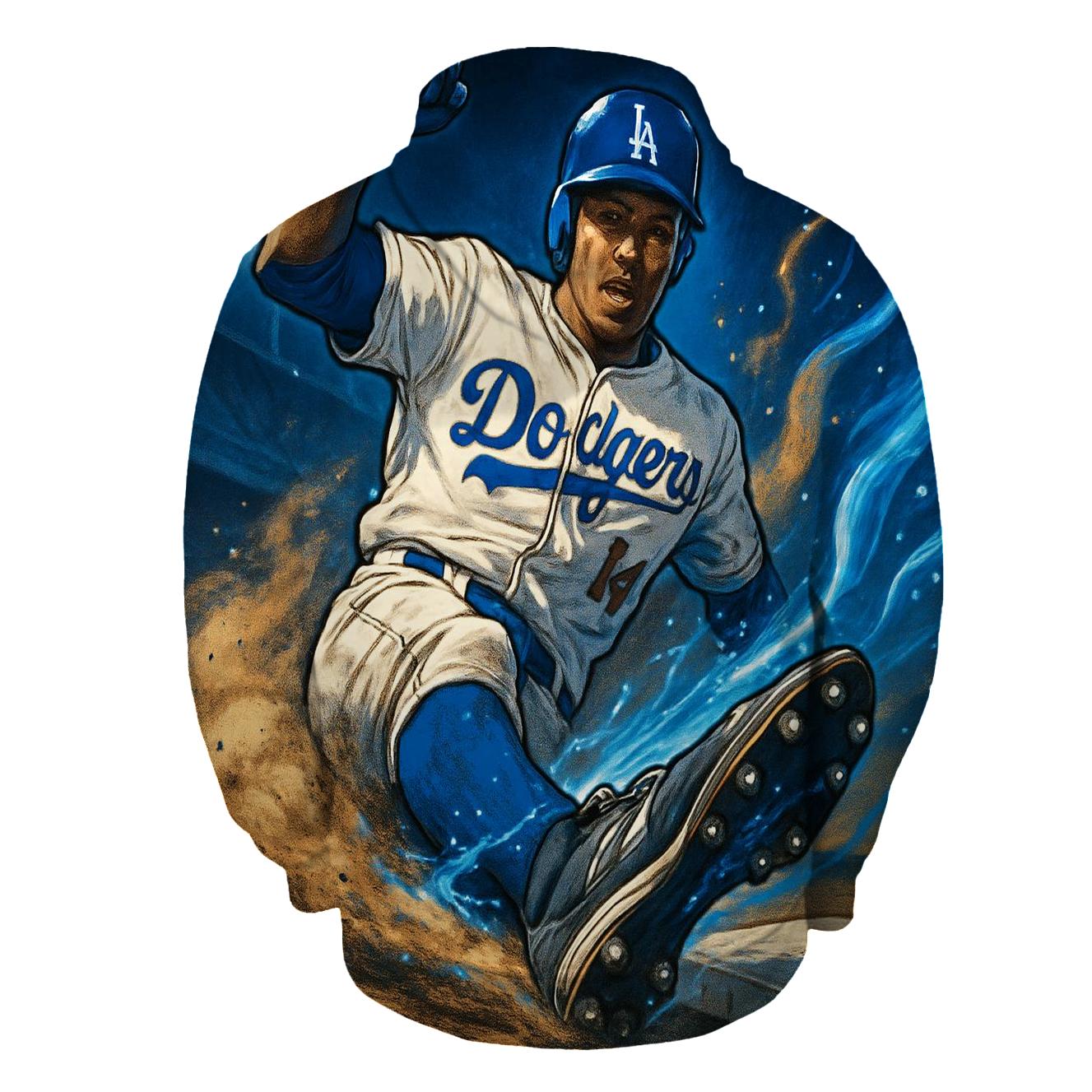 Heroic Slide With Dust Comet Tail zip-up hoodies