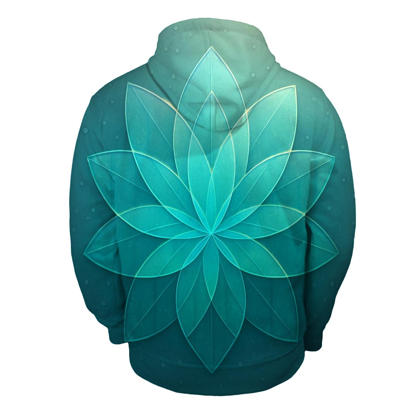 Glass Rain Geometry Bloom printed hoodies