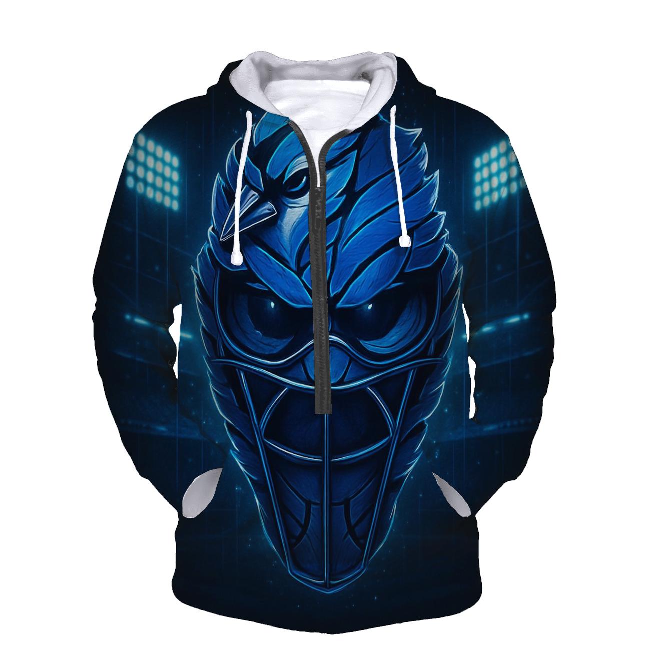 Midnight Catcher Mask Blue Jays Glow printed hoodies