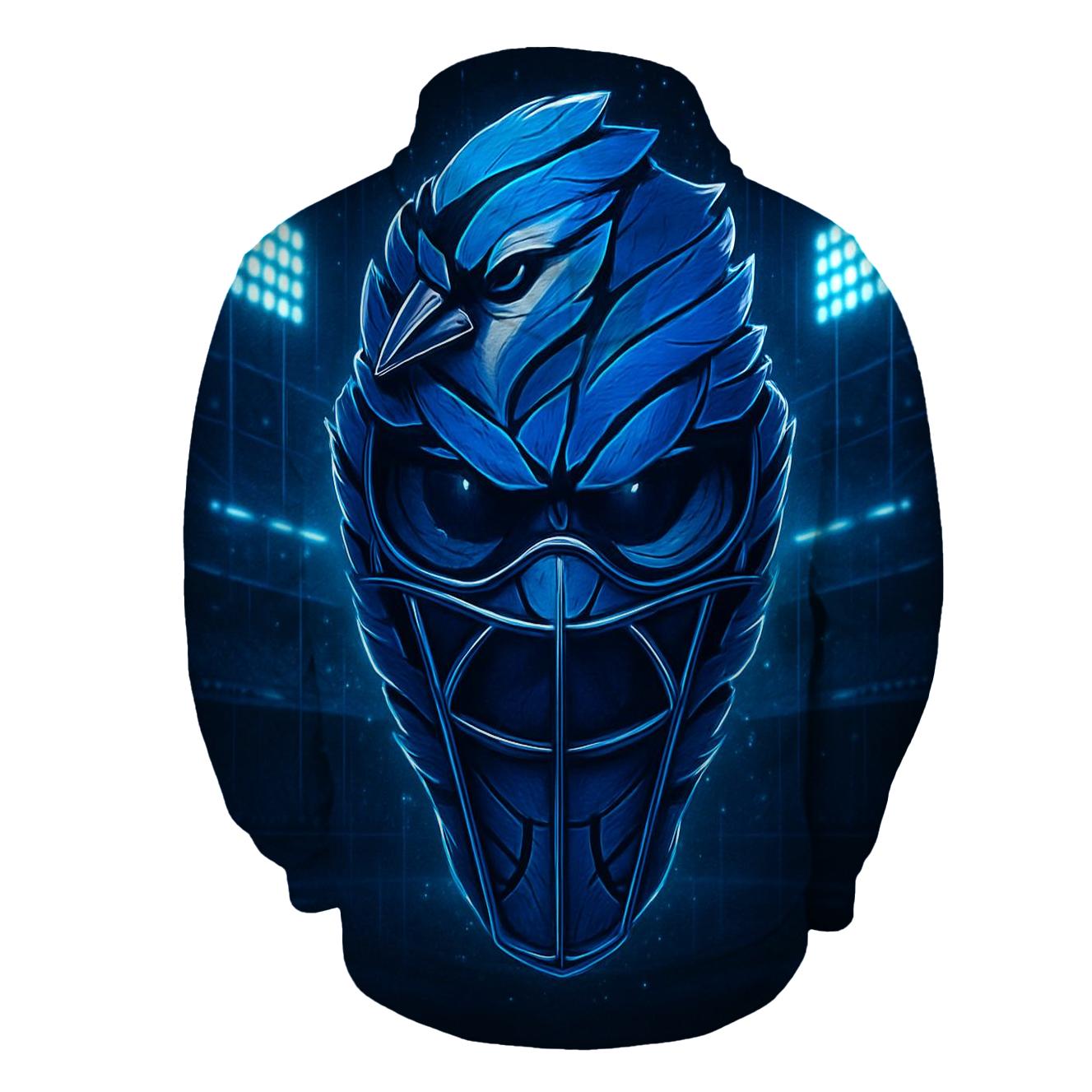 Midnight Catcher Mask Blue Jays Glow printed hoodies