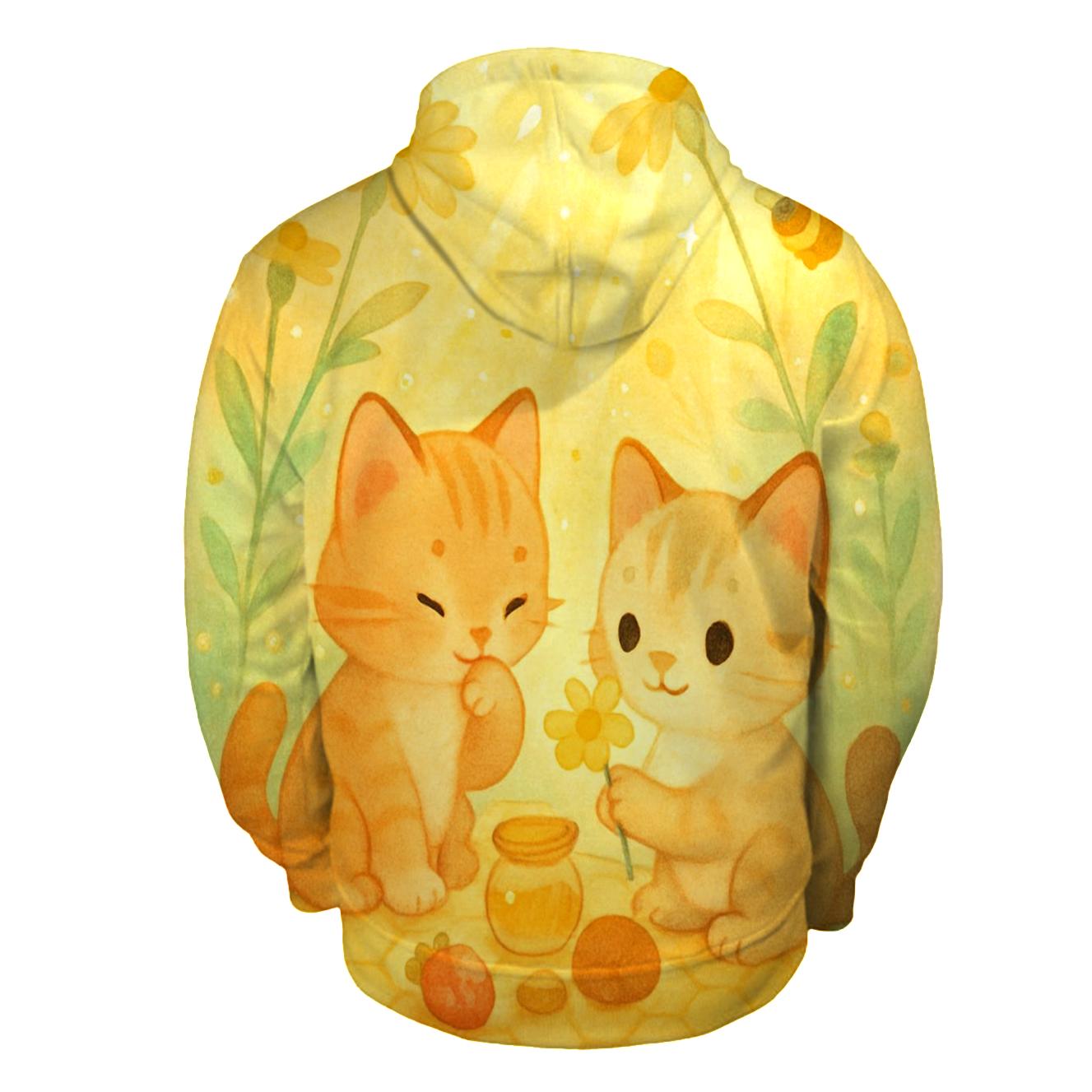 Honey Meadow Pollen Purr Picnic hoodie designs