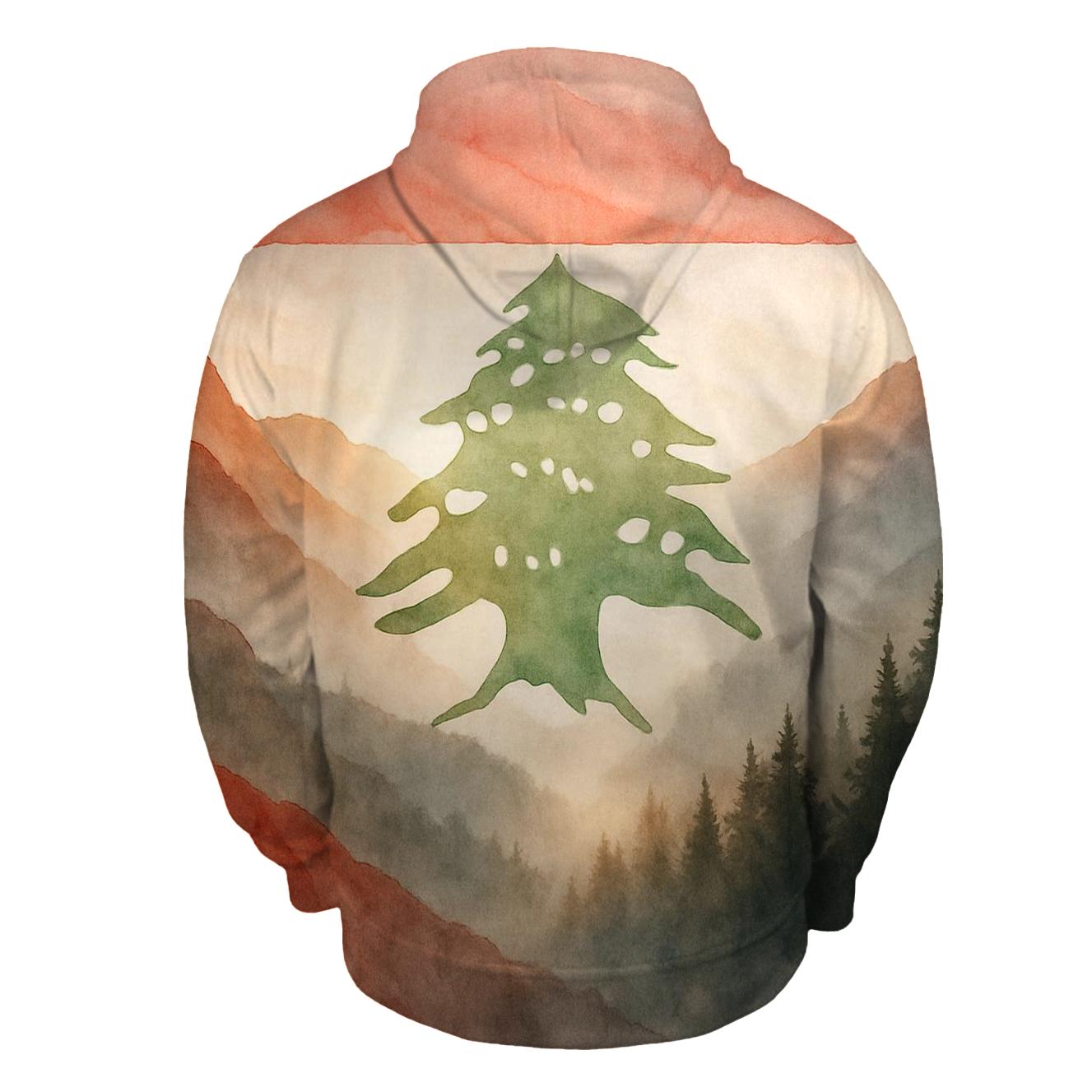 Cedar Mist Mountains Of Lebanon premium hoodies