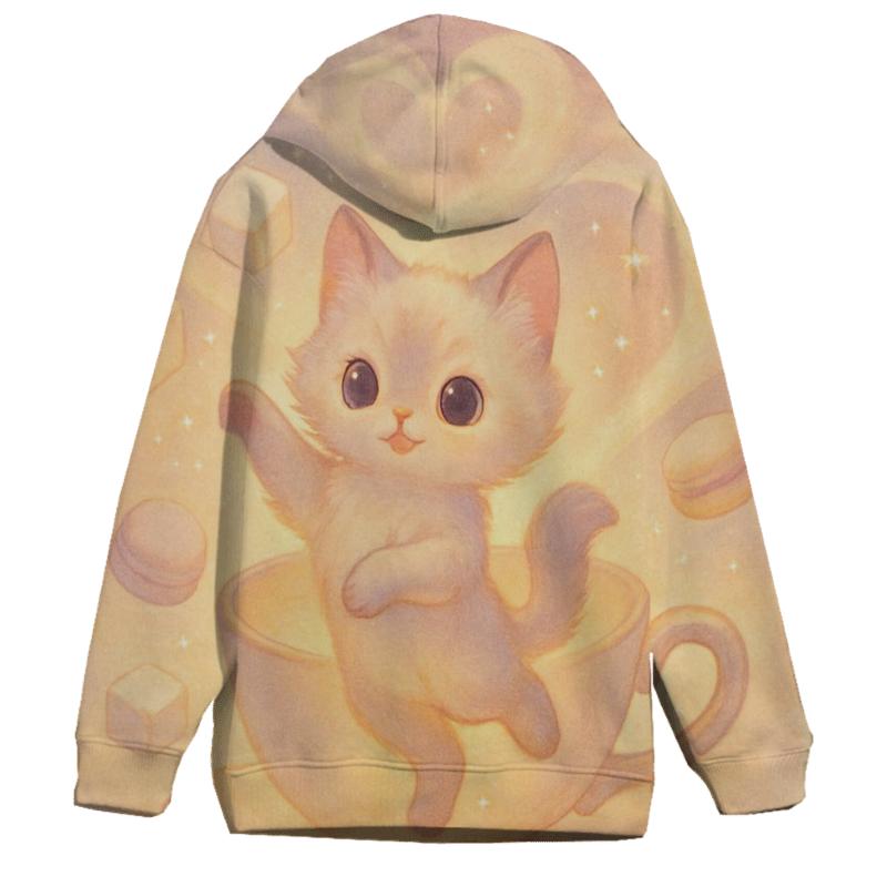 Moonlight Teacup Kitten Waltz custom hoodies