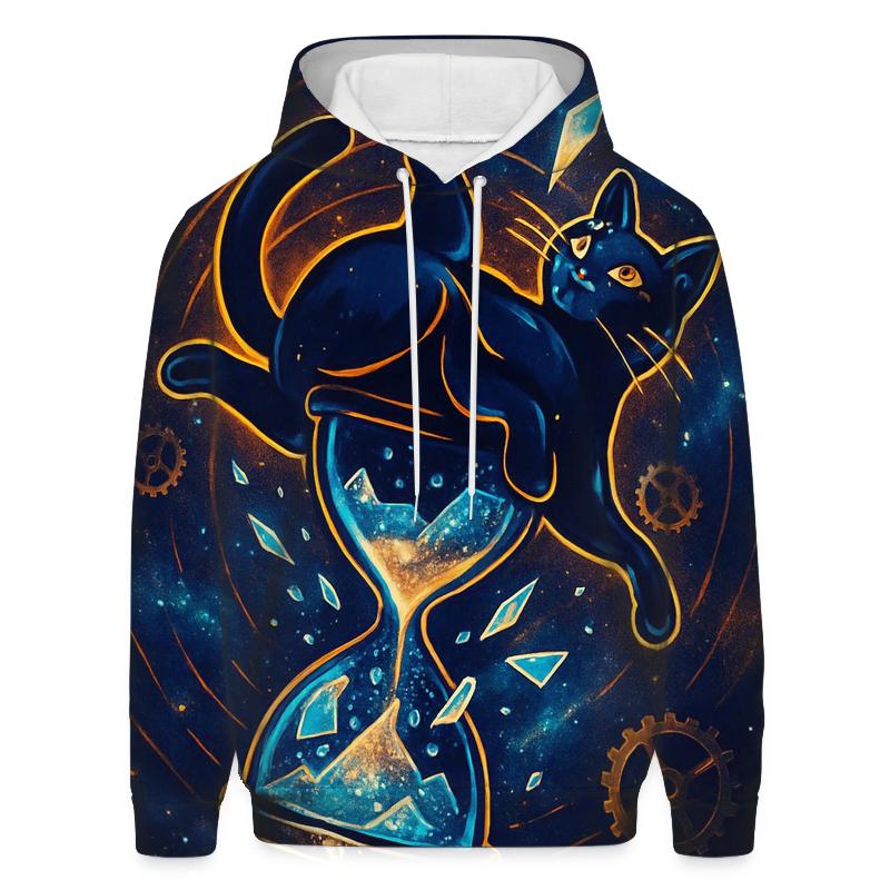 Chrono Sandglass Cat Acrobat heavyweight hoodies
