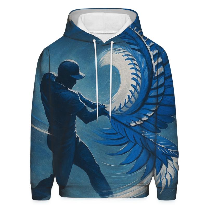 Bat Swing Vortex With Blue Jays Energy graphic hoodies