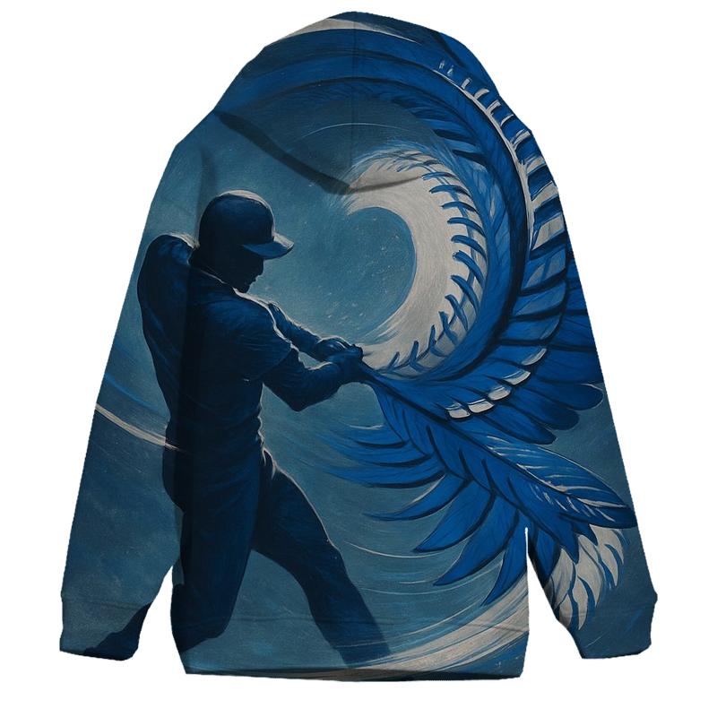 Bat Swing Vortex With Blue Jays Energy graphic hoodies