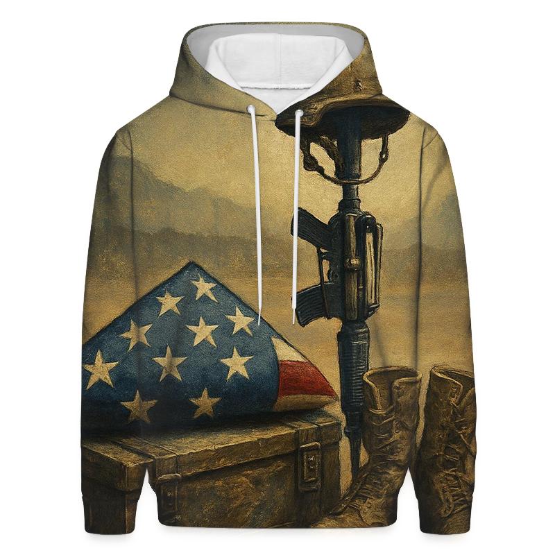 Memorial Fold With Desert Steel premium hoodies