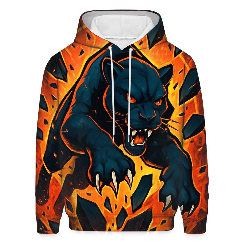 Volcanic Glass Panther Cat heavyweight hoodies