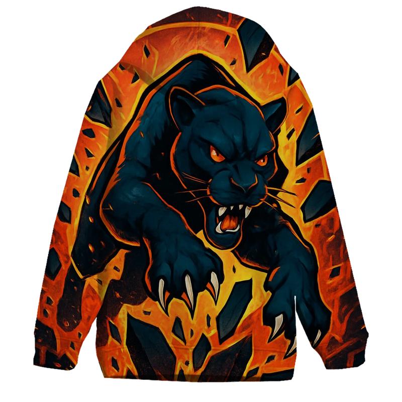 Volcanic Glass Panther Cat heavyweight hoodies