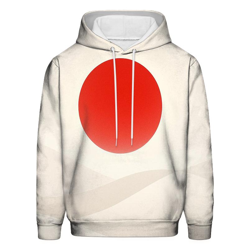 Rising Sun Dunes Of Japan zip-up hoodies