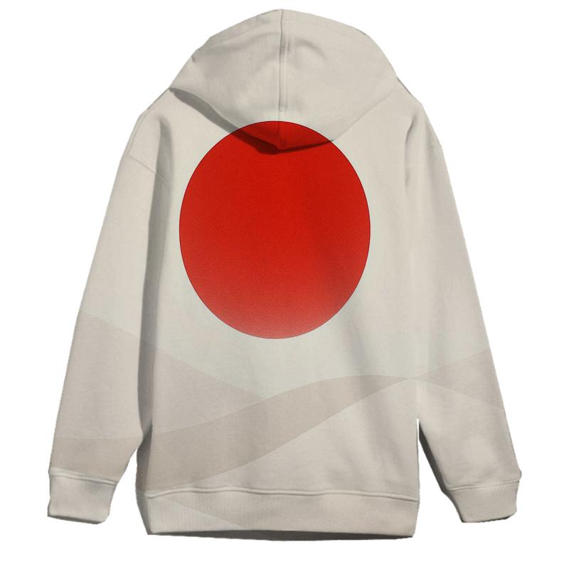 Rising Sun Dunes Of Japan zip-up hoodies