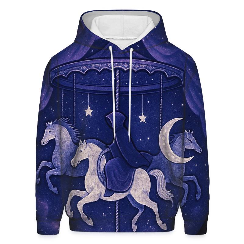 Moon Phase Carousel Rider hoodies fashion
