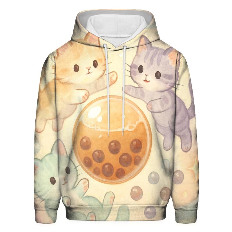 Pastel Bubble Tea Dream Kittens premium hoodies