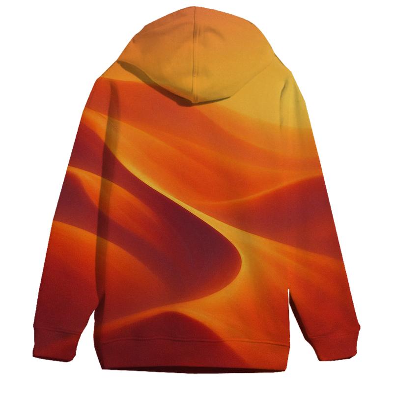 Golden Hour Gradient Dunes embroidered hoodies