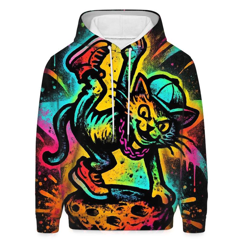 Graffiti Meteor Breakdancer Cat hoodie styles